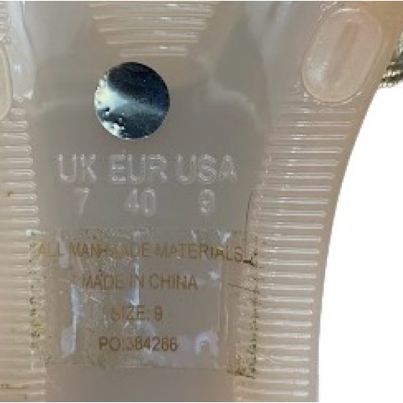 Mirrored Rhinestone Jelly Slide Flat Sandals Charlotte Russe - Picture 8 of 10